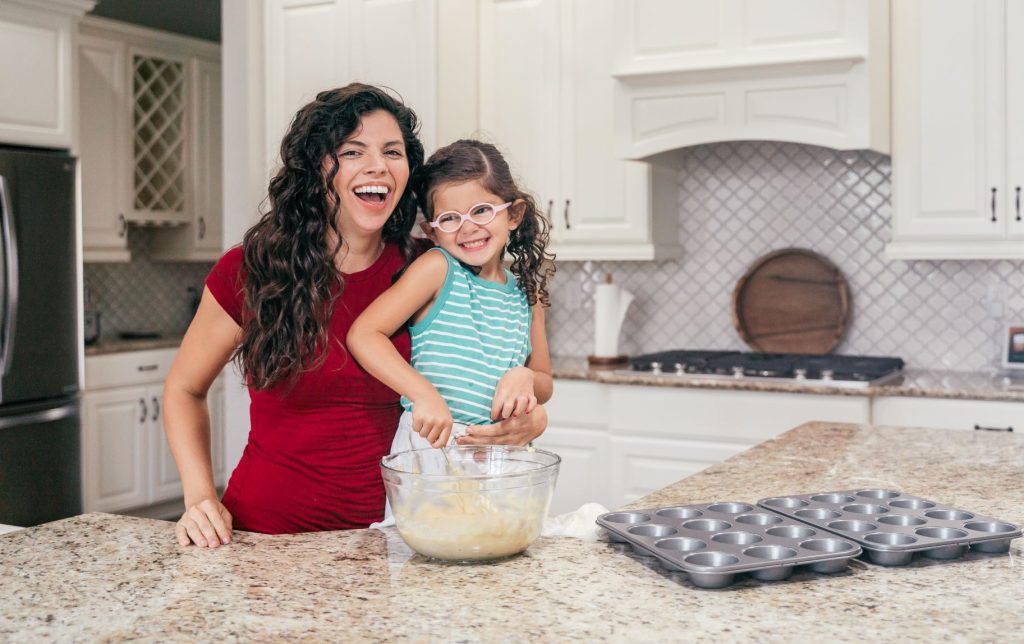 cooking a meal together